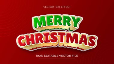 Noel Metni Efekti Mutlu Noeller metin efekti kırmızı arka planlı kırmızı altın rengi