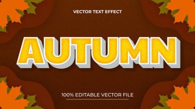 Etkili sonbahar, metin biçimi efekti düzenlenebilir primini bırakır