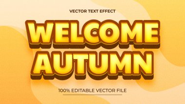Düzenlenebilir metin biçimi etkisi gradyan biçimi ile sonbahar metni