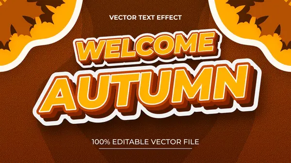 Düzenlenebilir metin biçimi efekti sonbahar metni ile akçaağaç resim bırakır