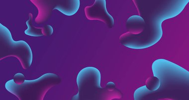 Akışkan soyut arkaplan renkli sıvı şekil bileşimi