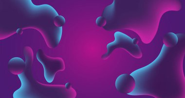 Akışkan soyut arkaplan renkli sıvı şekil bileşimi