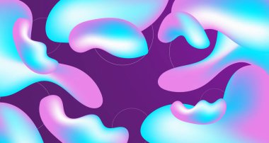 Sıvı Arkaplan Gradyan sıvı dalgalı şekiller fütüristik afiş Sıvı Arkaplan Modern