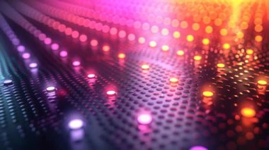 Soyut Işık Ağı: Dinamik Renk Değiştirme Canlandırması