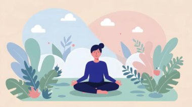 Berrak Doğa Ortasında Huzurlu Yoga Meditasyonu