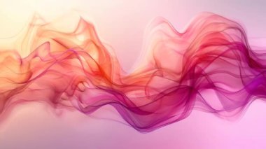 Gradyan Renk Duman Efekti Arkaplanı ile Soyut Akışkan Hareket Videosu