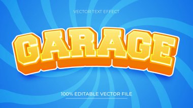 Değişken turuncu ve sarı renklerle düzenlenebilir metin efekti