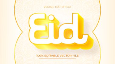 Altın rengi olan beyaz bir arkaplanda düzenlenebilir yazı efekti