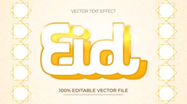 Lüks ve modern beyaz ve altın stilinde düzenlenebilir yazı efekti