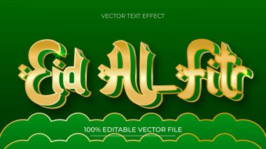 Kurban Bayramı İslami Tebrik Metni Efekti Yeşil ve altın rengi