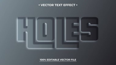 Koyu Gri Arkaplan Üzerinde Katmanlı, Gizli Tasarımlı Vektör Metin Efekti Boşluğu