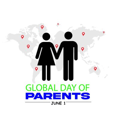 Vektör çizimi. Bir dünya aile günü.