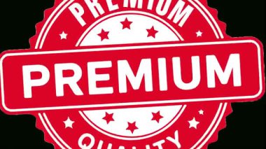 Premium kalite premium kalite rozet vektör logo tasarım şablonu
