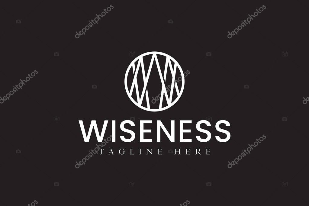 Letter W and A with wave shape logo design. minimalist amplitude with letter A and W logo design. abstract letter W M with zigzag shape logo design for boutique, fashion and jewelry company