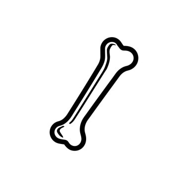 Siyah bir taslak, hayvan kemiğini gösterir. Temiz bir zemindeki hayvanlar için sembolize edilir. Etiketler, logolar ya da tıbbi temalı görüntüler için mükemmeldir. Beyaz bir arka planda..