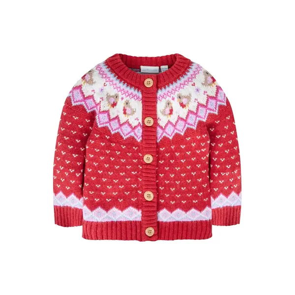 Sıcak kış kıyafetleri giymiş bebek.