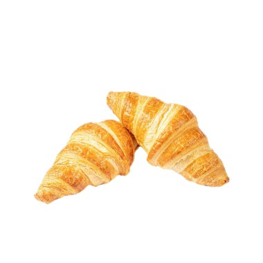 Fırında taze Fransız ekmeği ve kruvasan.