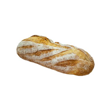 Fırında taze Fransız ekmeği ve kruvasan.