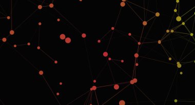 Bağlı nokta ve çizgilerle soyut ağ arkaplanı. Teknoloji ve bilim konsepti. Dijital iletişim ve küresel bağlantı kavramı. Gelecekçi vektör illüstrasyonu.