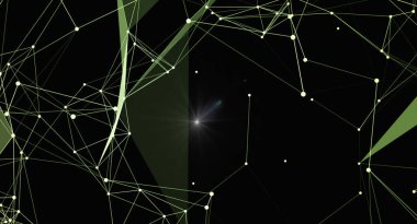 Noktaları ve çizgileri birleştiren soyut ağ arkaplanı. Kimya, biyoloji, tıp, bilim, ticaret ve sunum geçmişi için geleceksel teknoloji bağlantı yapısı.