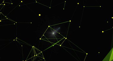 Noktaları ve çizgileri birleştirerek bir ağı temsil eden fütüristik soyut bir arkaplan. Bu görüntü teknoloji, bilim, iletişim ve verilerle ilgili kavramları resmetmek için mükemmeldir. Tasarım modern ve geometrik bir yapıya sahiptir. 