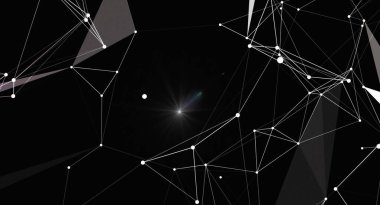 Bu soyut bir fütüristik arka plan. Noktaları ve çizgileri birleştirerek bir ağ ya da bağlantı efekti oluşturur. Tasarım geometrik ve çokgendir, modern ve dijital bir hissi vardır. Teknoloji, bilim ya da iletişim için mükemmel.