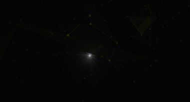 Modern teknoloji, veri alışverişi ve küresel iletişimi temsil eden birbiriyle bağlantılı ışık ve çizgilerden oluşan bir ağı resmeden soyut bir illüstrasyon. Tasarım, geleceksel ve karmaşık bir sistemi çağrıştırıyor, bağlantıyı, yeniliği ve...