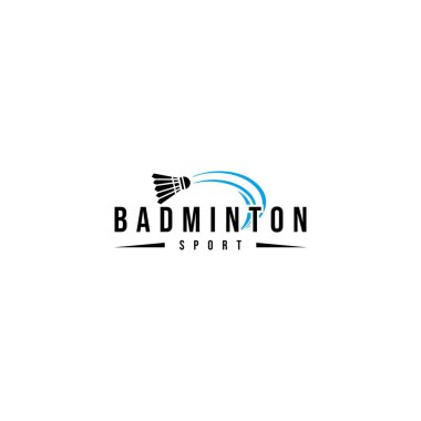 Badminton logo tasarımı Spor logosu ve Badminton Şampiyonluk Kulübü şablonu