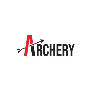 Archer Outdoor Outfitter Hunter Logo Tasarımı için kırmızı karışımlı ilk harf A