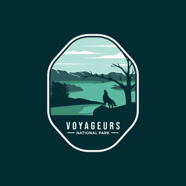Voyageurs Ulusal Parkı Amblem yaması çizimi
