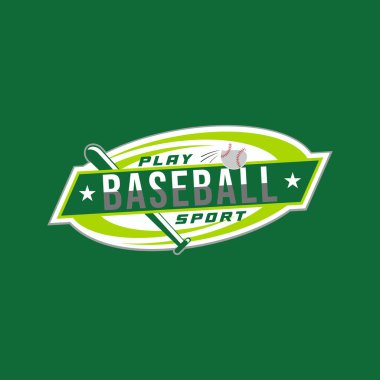 Modern profesyonel beysbol şablon logosu tasarımı