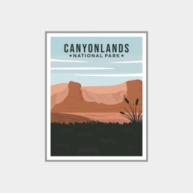 Canyonlands Ulusal Park poster çizimi