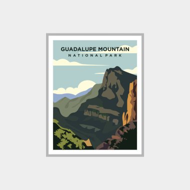 Guadalupe Ulusal Park poster tasarımı