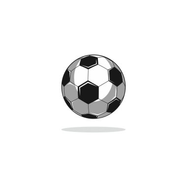 Futbol topu vektörü, geleneksel model vektör yaratıcı sanat beyaz arka planda izole edilmiş futbol.