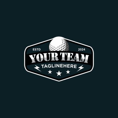 Golf kulübü için profesyonel golf şablonu logosu tasarımı