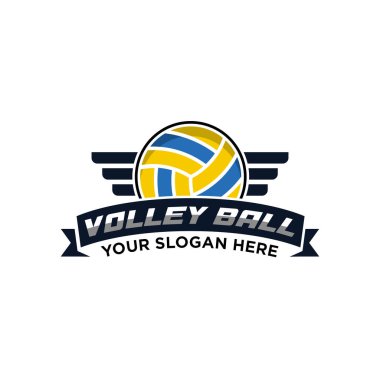 Voleybol logosu vektör çizimi