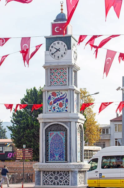 Iznik Turkey Kasım 2022 Iznik Merkezindeki Saat Kulesi — Stok fotoğraf