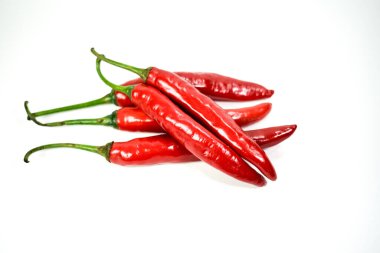 Red Hot Chili Peppers beyaz arkaplanda izole edilmiş, kırpma yolu, tam derinlik