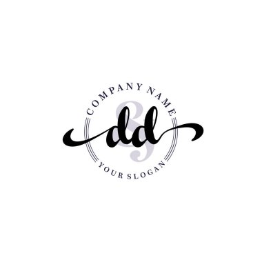 Modern DD Handwriting Logo Collection for Branding and Business