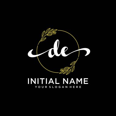 Modern DE Handwriting Logo Collection for Branding and Business