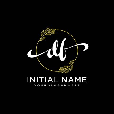 Modern DF Handwriting Logo Collection for Branding and Business