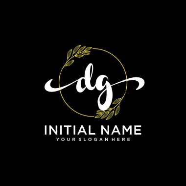Modern DG Handwriting Logo Collection for Branding and Business