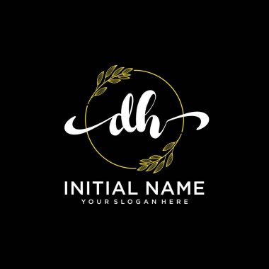 Modern DH Handwriting Logo Collection for Branding and Business
