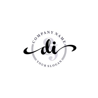 Modern DI Handwriting Logo Collection for Branding and Business