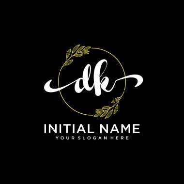 Modern DK Handwriting Logo Collection for Branding and Business