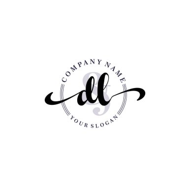 Modern DL Handwriting Logo Collection for Branding and Business