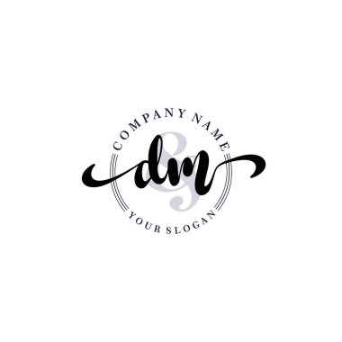 Modern DM Handwriting Logo Collection for Branding and Business