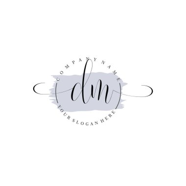 Modern DM Handwriting Logo Collection for Branding and Business