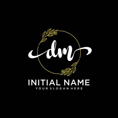 Modern DM Handwriting Logo Collection for Branding and Business