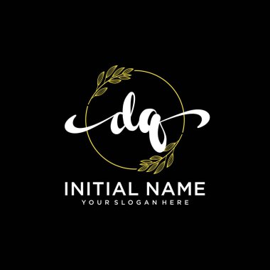 Modern DQ Handwriting Logo Collection for Branding and Business